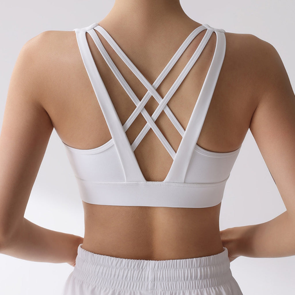 Mana Basic double cross simple bra top 2170