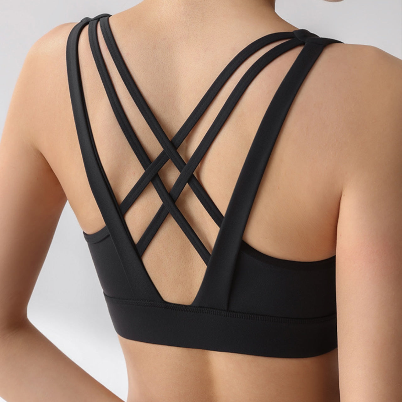 Mana Basic double cross simple bra top 2170
