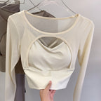 Mana Muse 2 piece style mesh long sleeve tops 2215