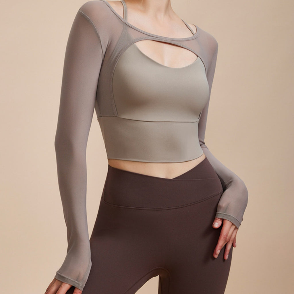 Mana Muse 2 piece style mesh long sleeve tops 2215