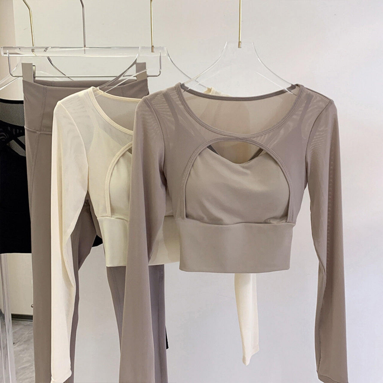 Mana Muse 2 piece style mesh long sleeve tops 2215
