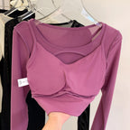 Mana Muse 2 piece style mesh long sleeve tops 2215
