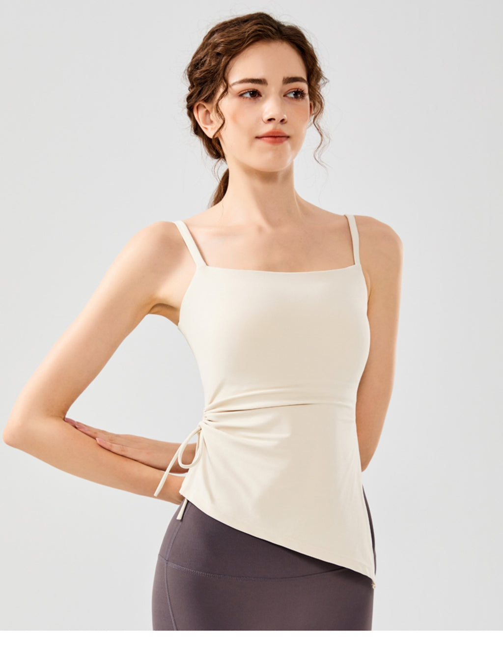 Mana Muse Yoga Fitness Elegant Tops 2241