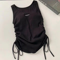 Mana Basic gathered casual tank top 2261