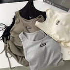 Mana Basic gathered casual tank top 2261