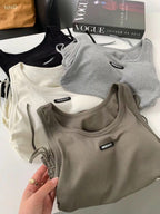 Mana Basic gathered casual tank top 2261