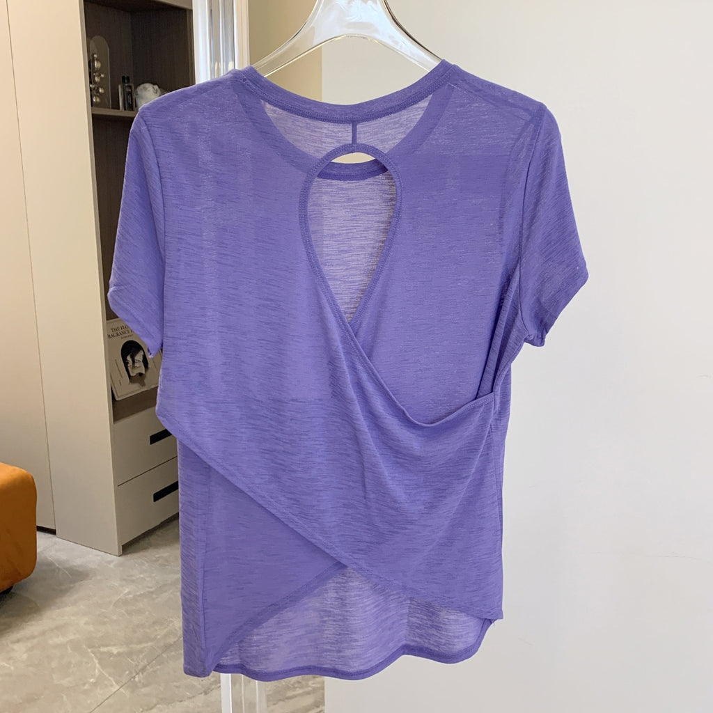 Mana Basic Loose cross back T-shirt 2266