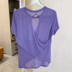 Mana Basic Loose cross back T-shirt 2266