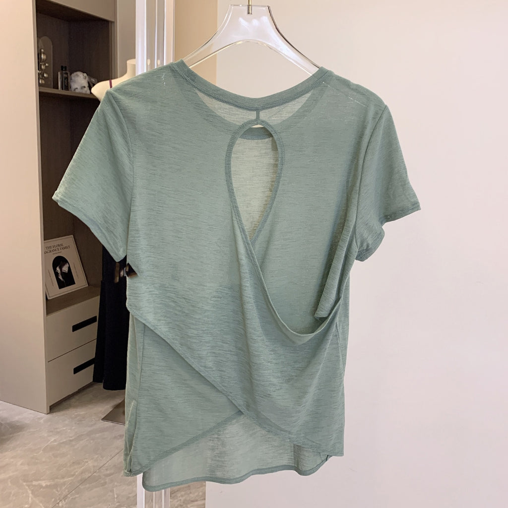 Mana Basic Loose cross back T-shirt 2266