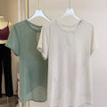 Mana Basic Loose cross back T-shirt 2266