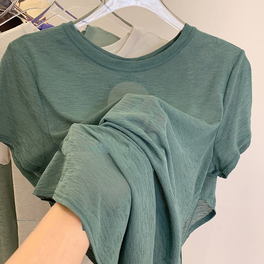 Mana Basic Loose cross back T-shirt 2266