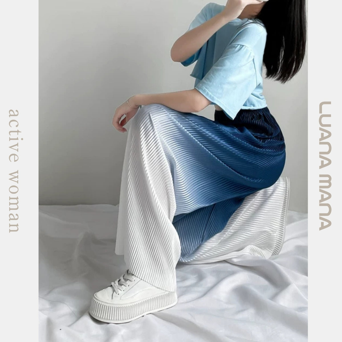 Mana Muse gradient casual pants 2273