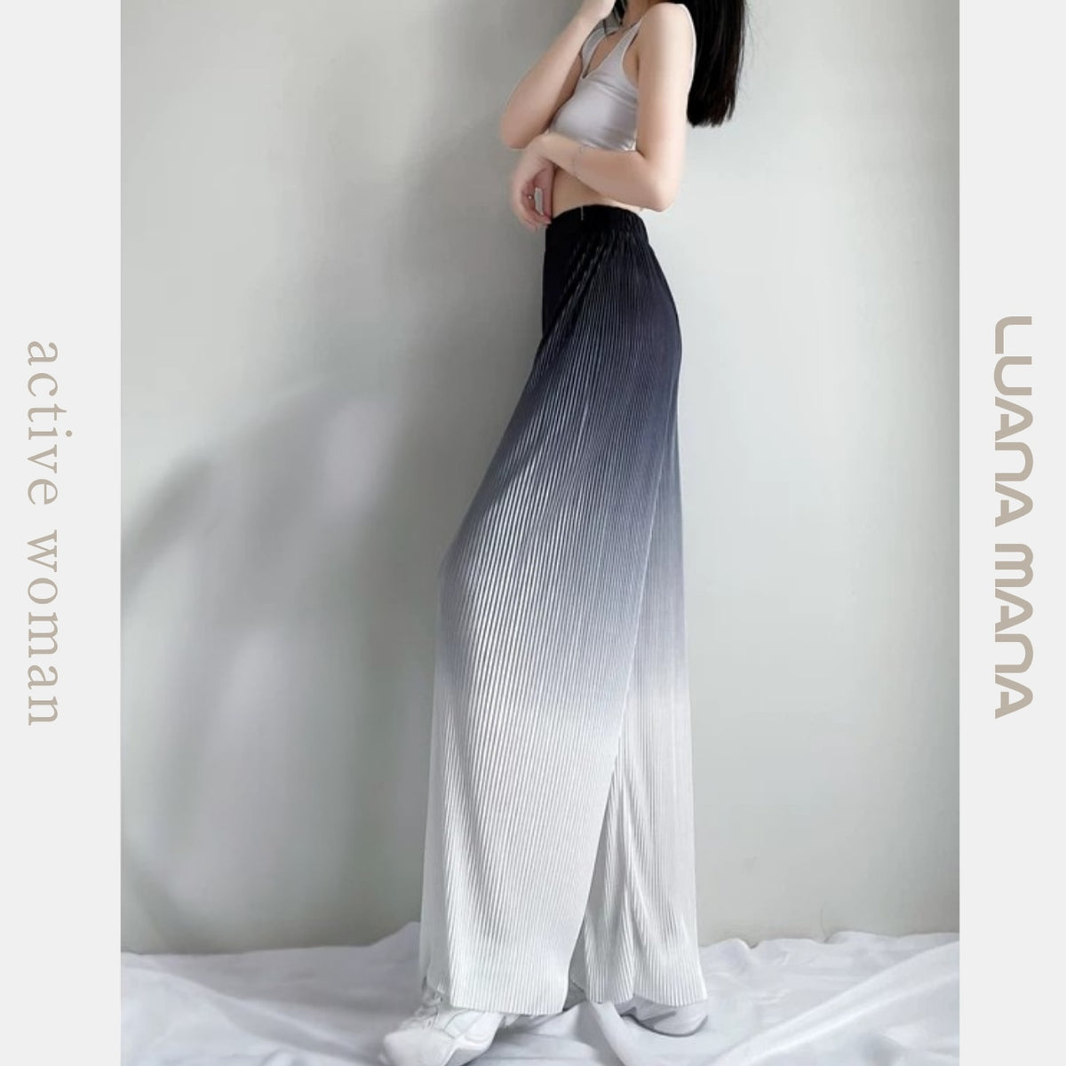 Mana Muse gradient casual pants 2273
