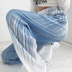 Mana Muse pleated gradient leg pants 2274