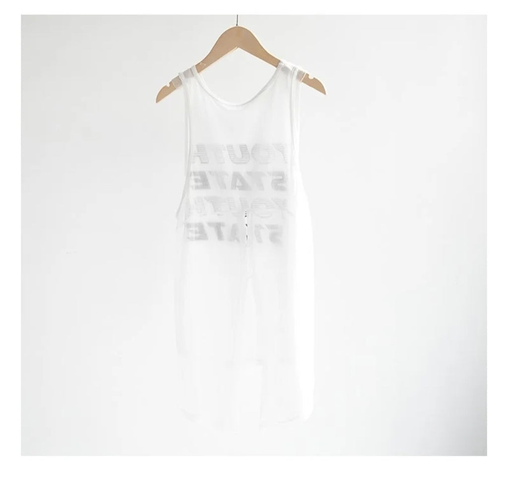 Mana Basic Korean style loose style tank top 2277