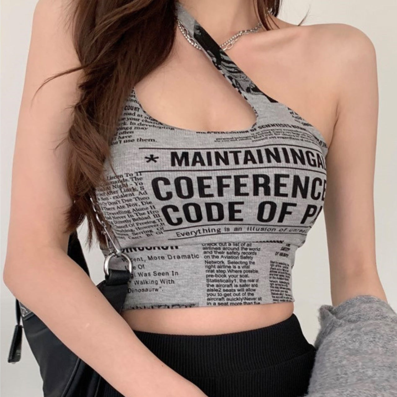 Mana Muse one shoulder niche bra top 2280