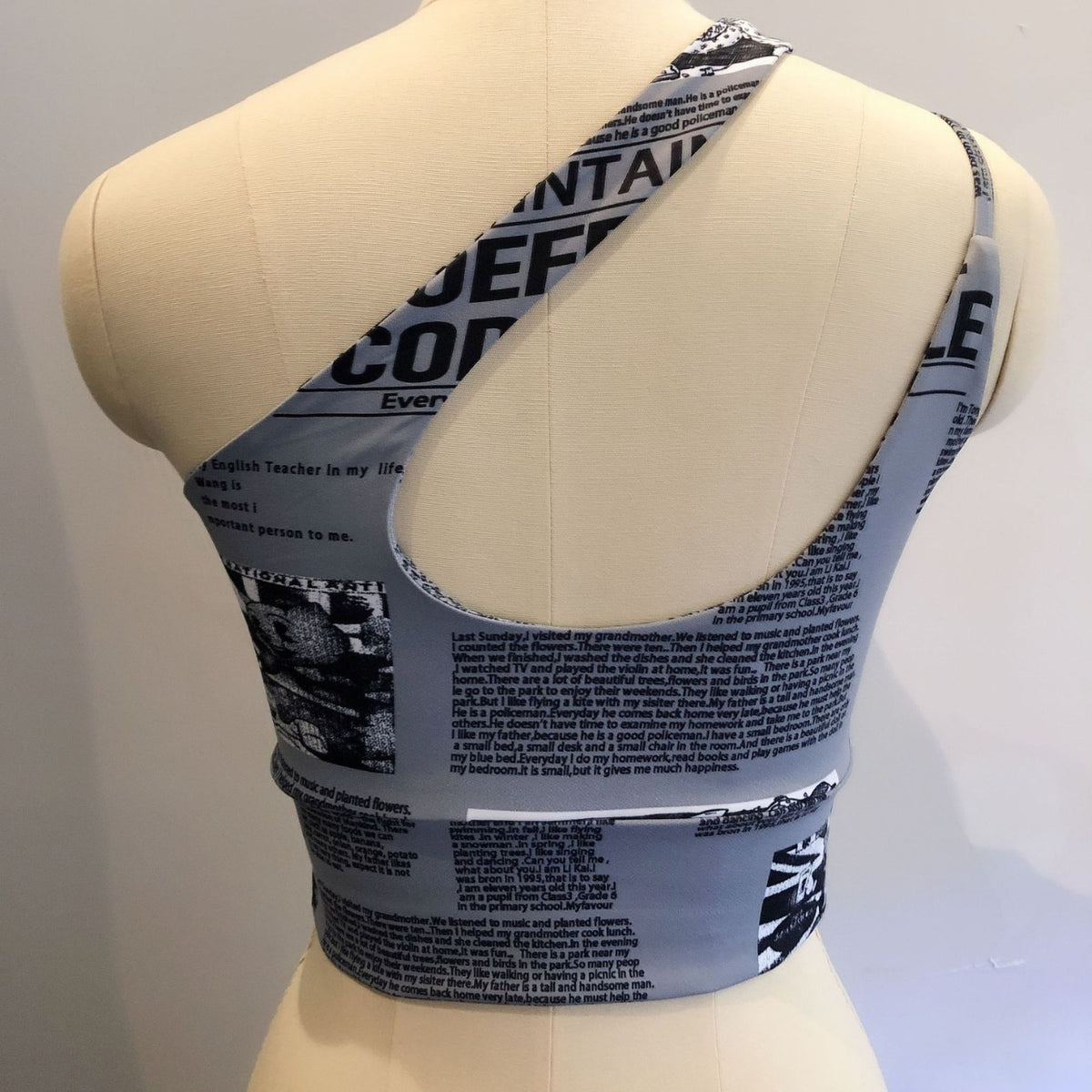 Mana Muse one shoulder niche bra top 2280