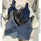 Mana Muse Denim style stylish bra top 2313