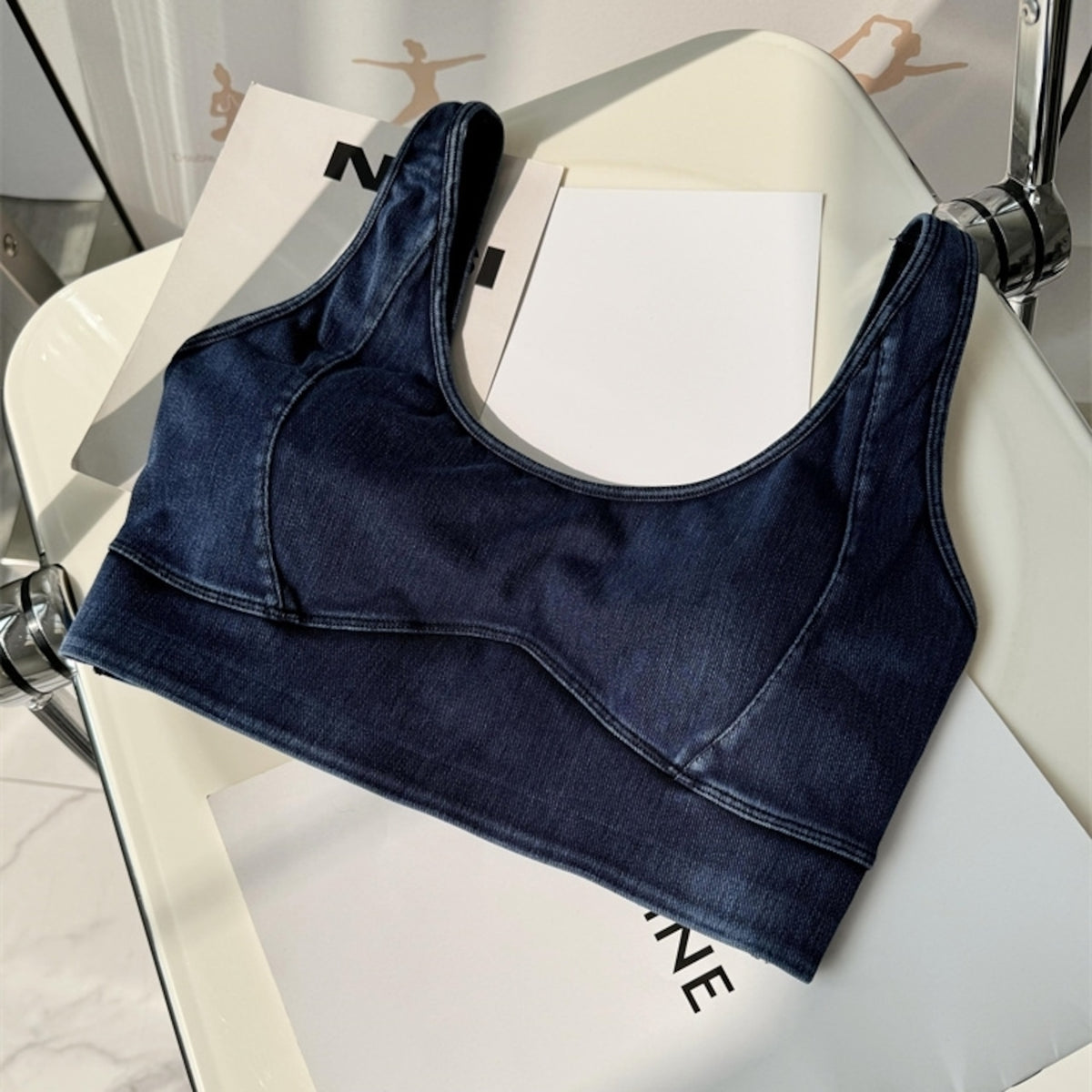 Mana Muse Denim style stylish bra top 2313