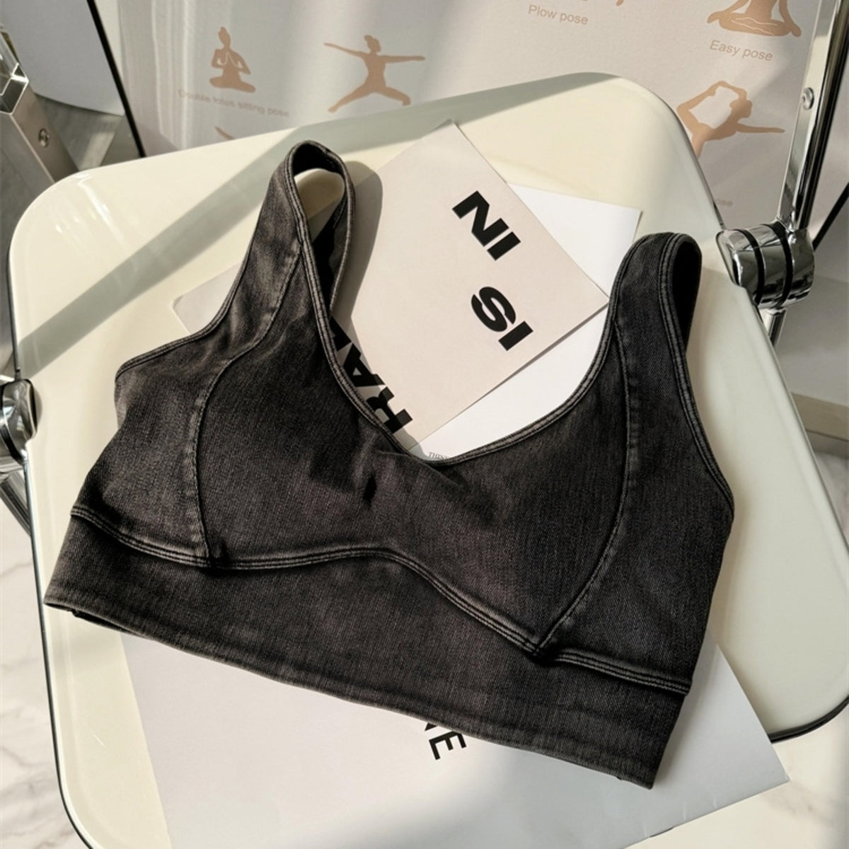 Mana Muse Denim style stylish bra top 2313