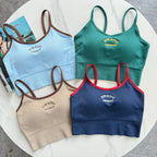 Mana Basic American retro sports short bra top 2366
