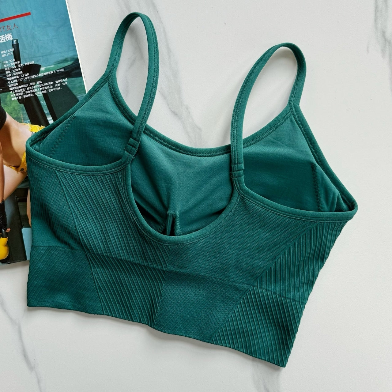 Mana Basic American retro sports short bra top 2366