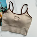 Mana Basic American retro sports short bra top 2366