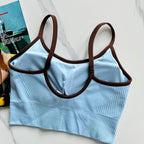 Mana Basic American retro sports short bra top 2366