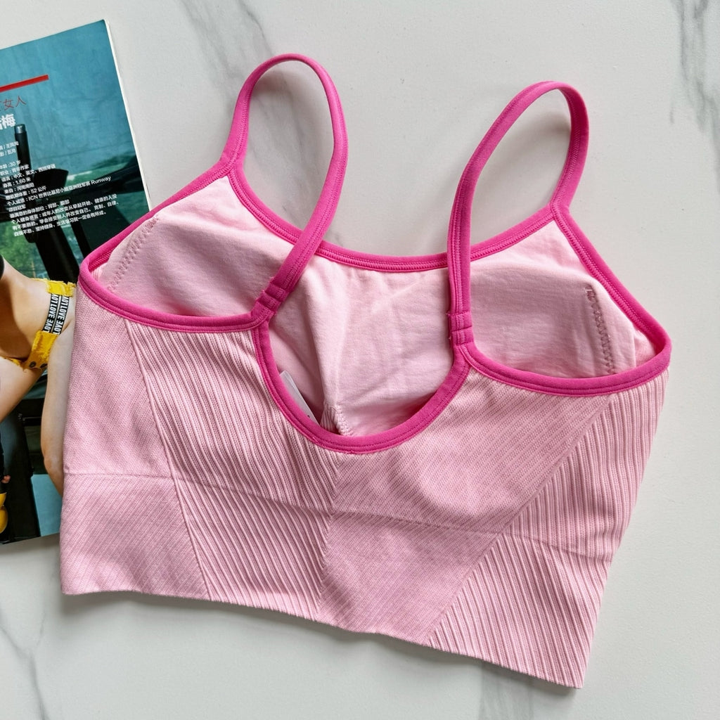 Mana Basic American retro sports short bra top 2366