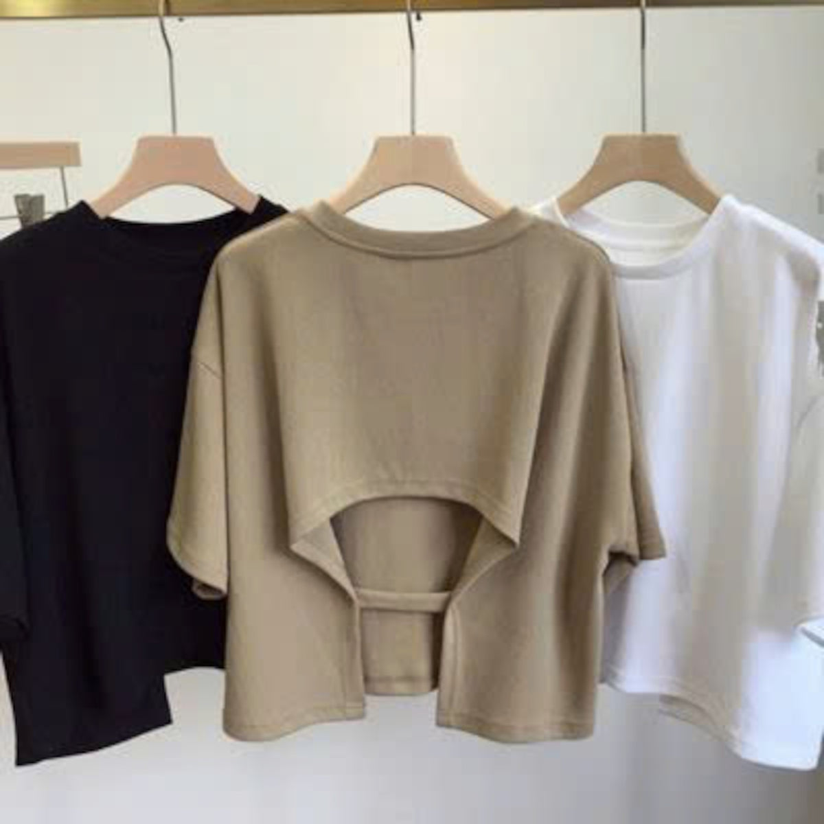 Mana Basic Loose short sleeve round neck t-shirt 2465