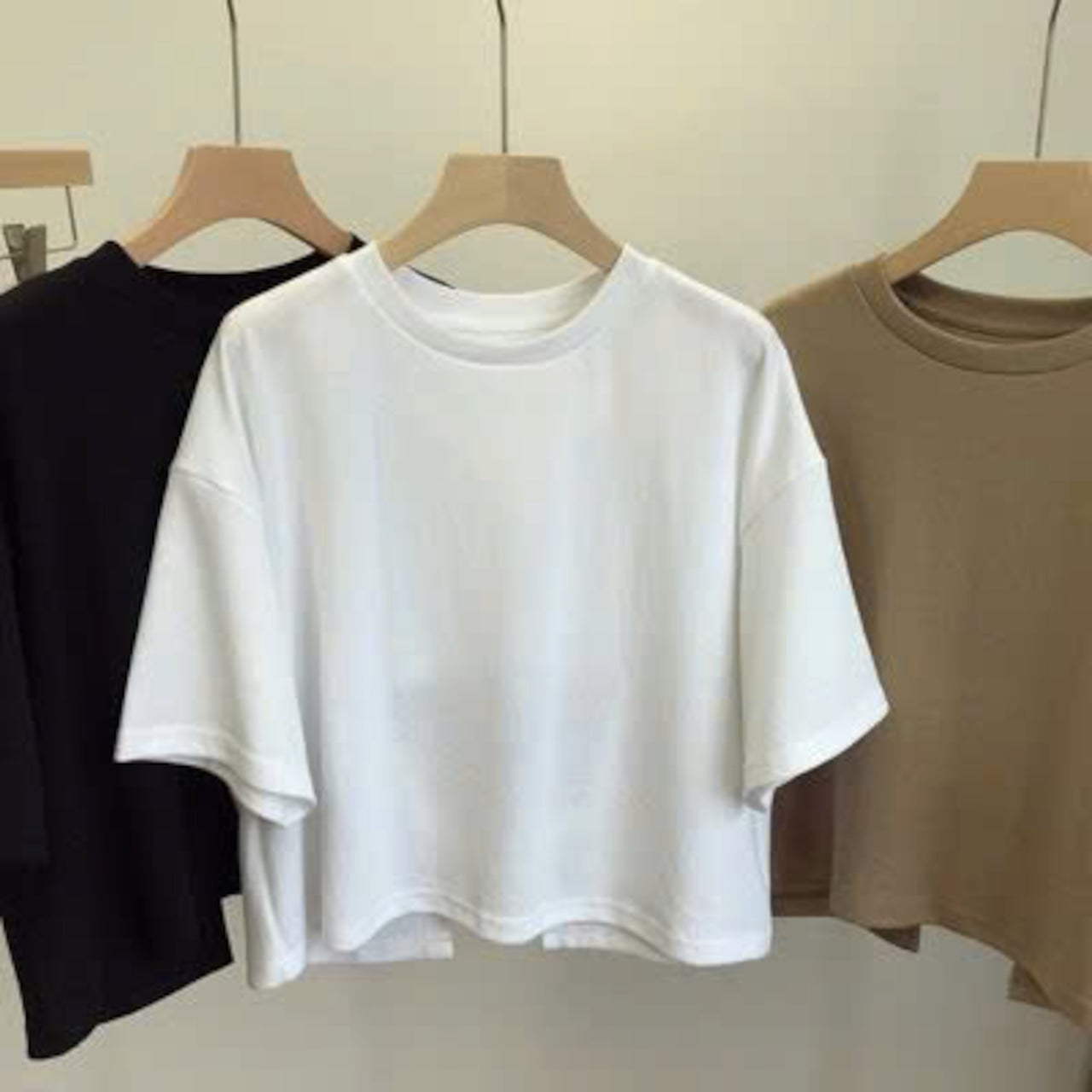 Mana Basic Loose short sleeve round neck t-shirt 2465