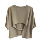 Mana Basic Loose short sleeve round neck t-shirt 2465