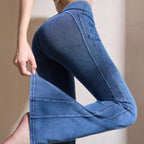 Mana Muse denim pockets slightly flared wide-leg yoga pants 2471