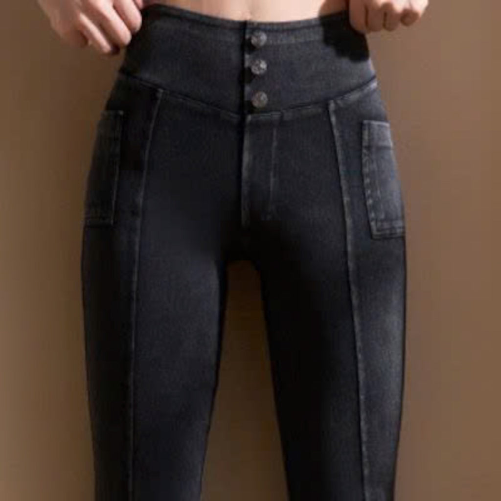 Mana Muse denim pockets slightly flared wide-leg yoga pants 2471