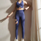 Mana Muse sexy hollow peach hip-lifting yoga pants 2488