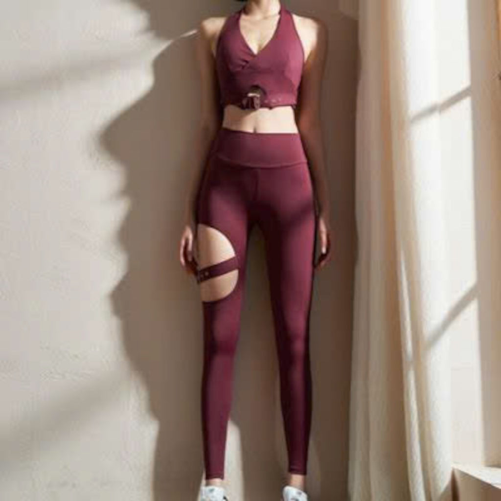 Mana Muse sexy hollow peach hip-lifting yoga pants 2488