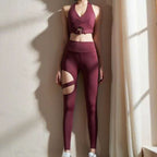 Mana Muse sexy hollow peach hip-lifting yoga pants 2488