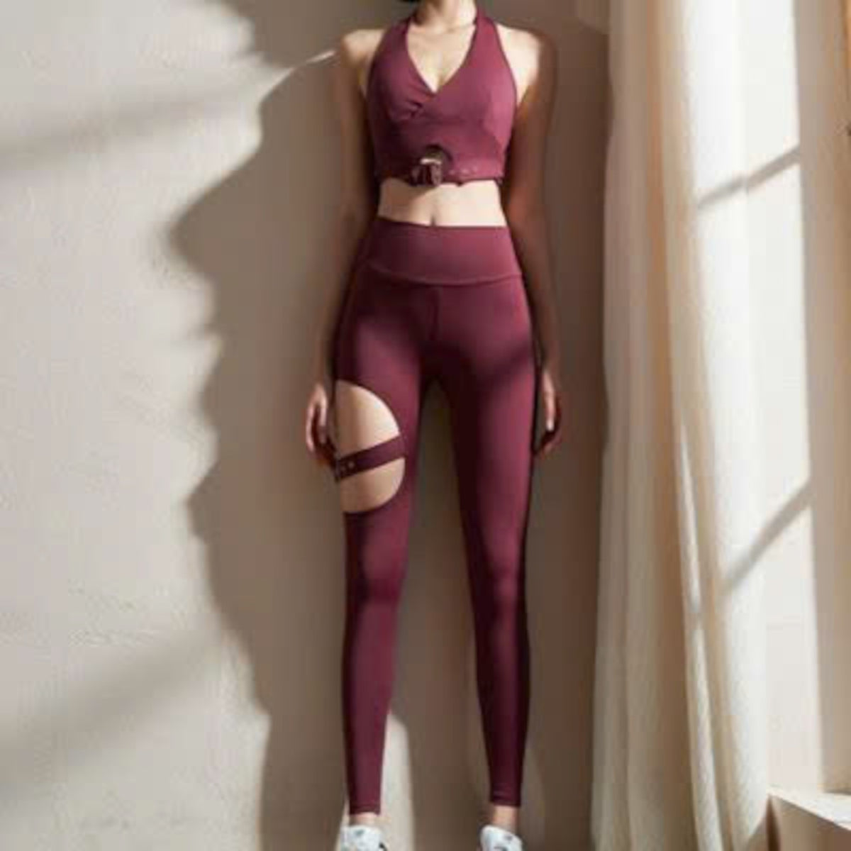 Mana Muse sexy hollow peach hip-lifting yoga pants 2488