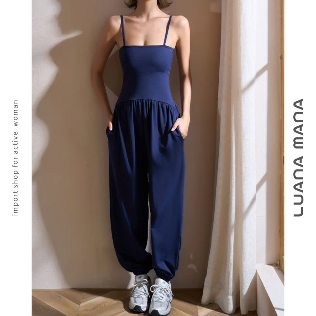 Mana Muse sexy sling yoga suit jumpsuit setup 2495