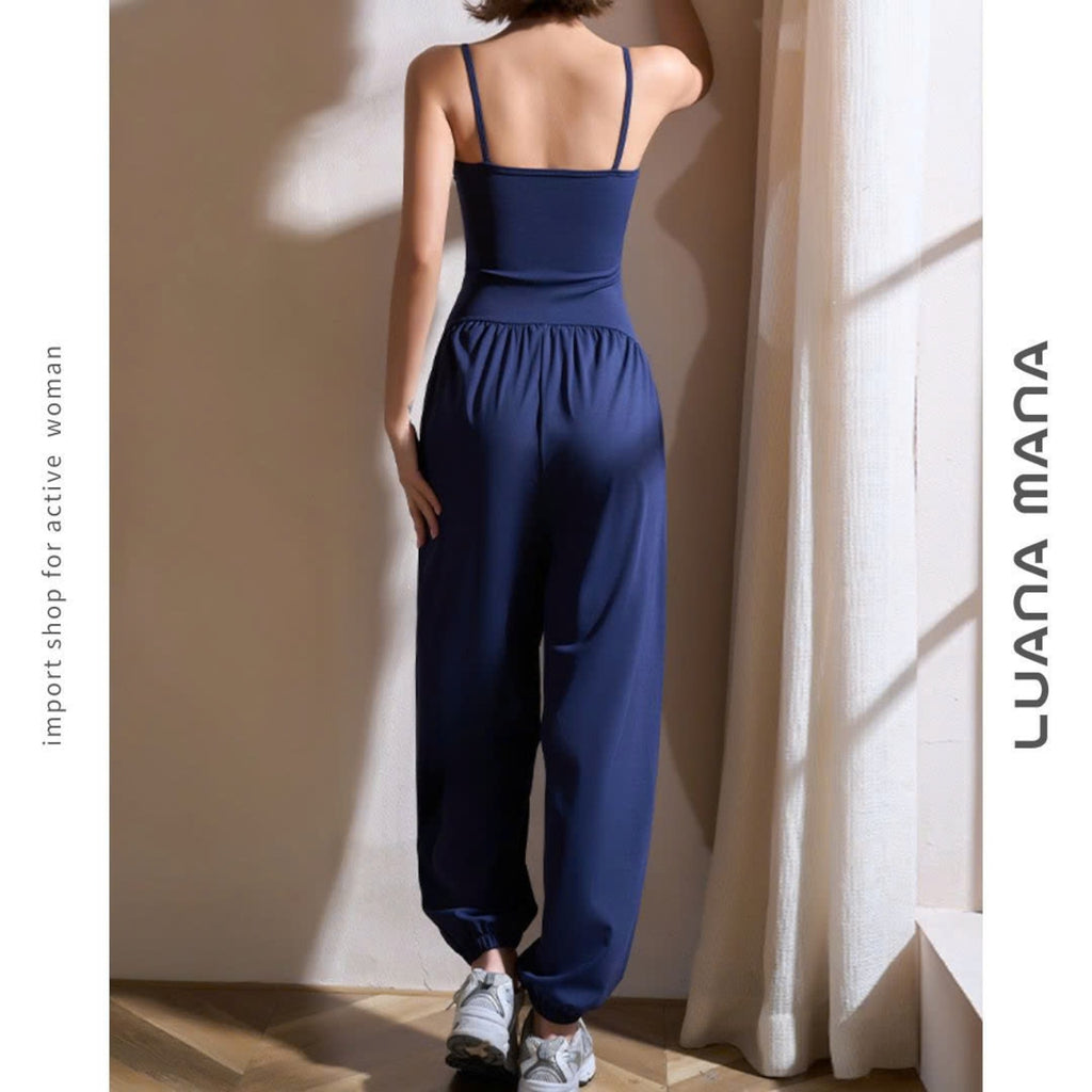 Mana Muse sexy sling yoga suit jumpsuit setup 2495