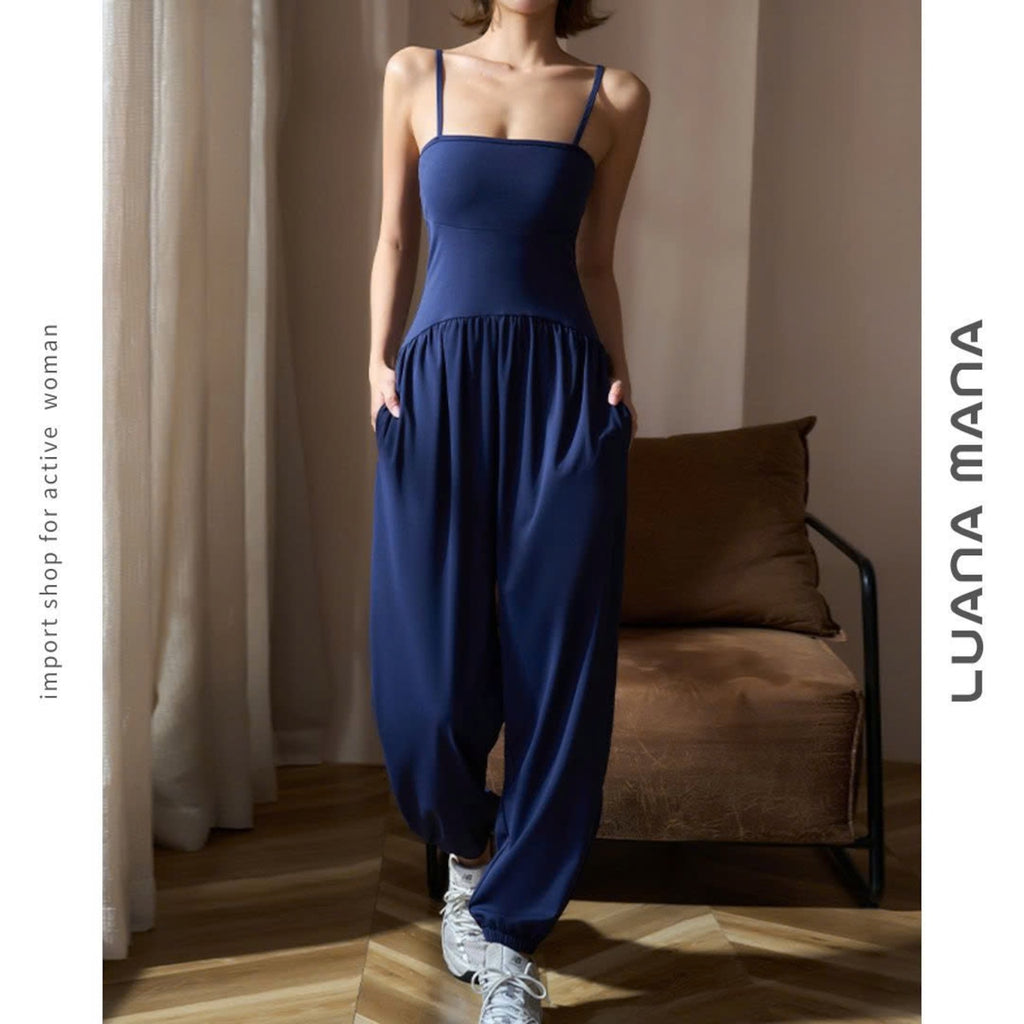 Mana Muse sexy sling yoga suit jumpsuit setup 2495