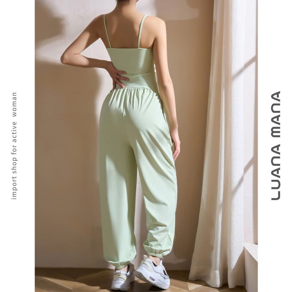 Mana Muse sexy sling yoga suit jumpsuit setup 2495