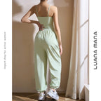 Mana Muse sexy sling yoga suit jumpsuit setup 2495