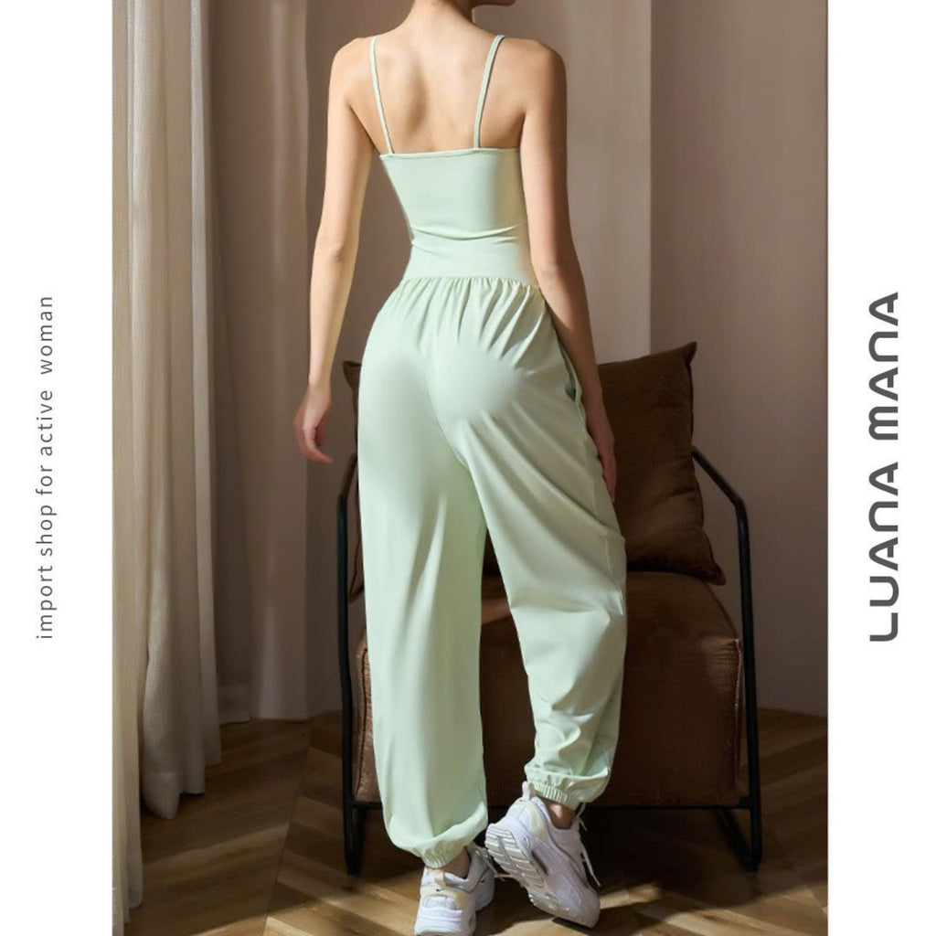 Mana Muse sexy sling yoga suit jumpsuit setup 2495