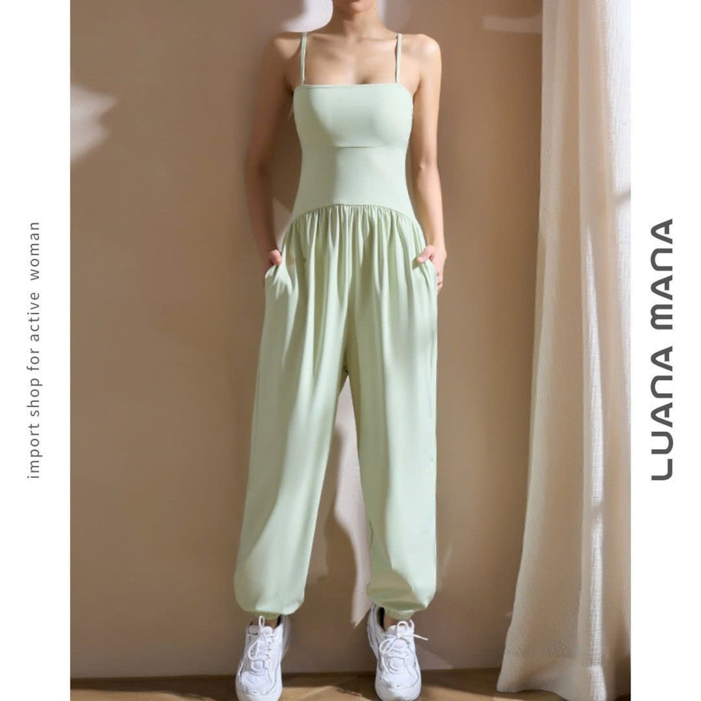 Mana Muse sexy sling yoga suit jumpsuit setup 2495