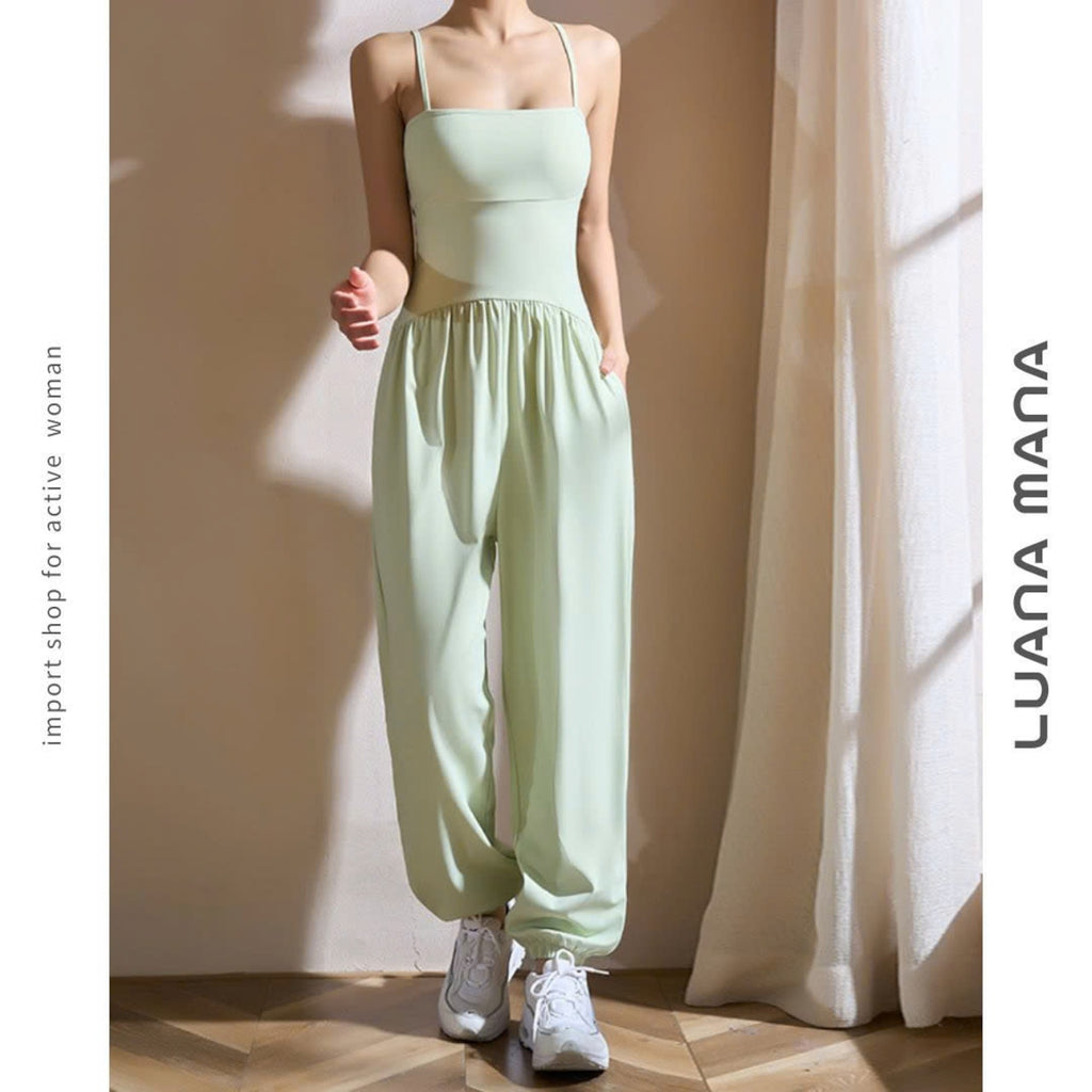 Mana Muse sexy sling yoga suit jumpsuit setup 2495