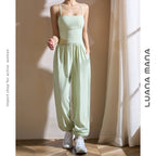 Mana Muse sexy sling yoga suit jumpsuit setup 2495