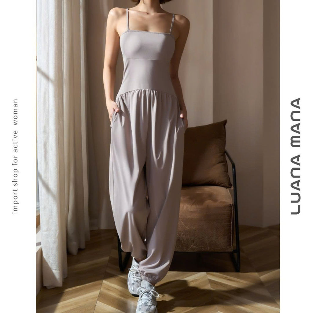 Mana Muse sexy sling yoga suit jumpsuit setup 2495