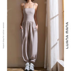 Mana Muse sexy sling yoga suit jumpsuit setup 2495