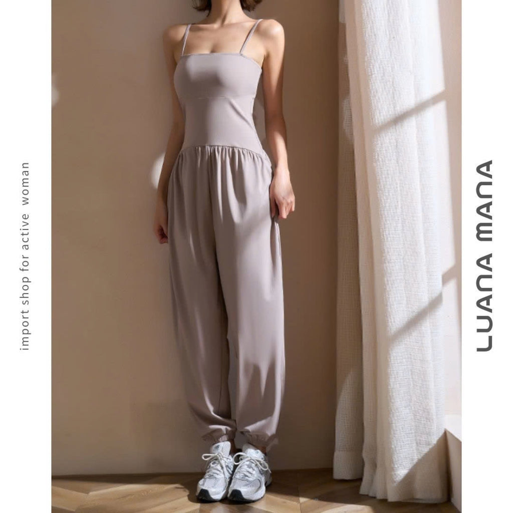 Mana Muse sexy sling yoga suit jumpsuit setup 2495